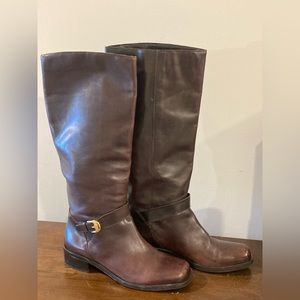 Etienne Aigner Brown Leather Boots size 7.5